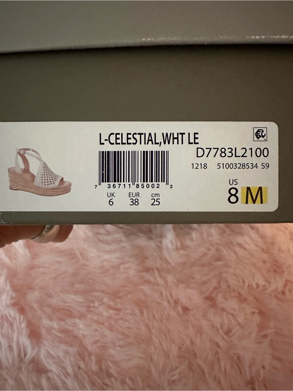 Franco Sarto White Perforated Espadrille Wedge Sandals with Ankle Strap - Picture 9 of 9